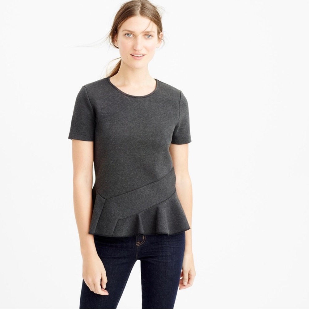 🌵J. Crew peplum stretch top